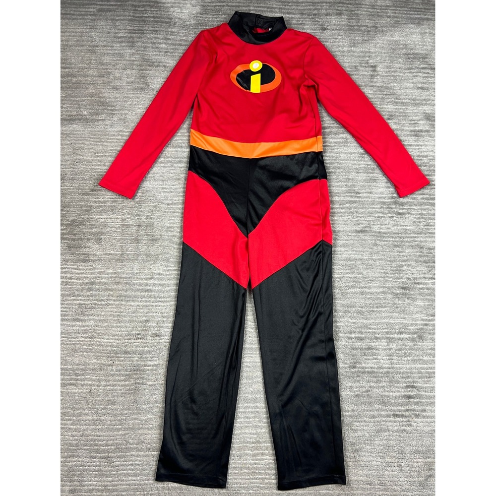 Disney‎ Costume Jumpsuit Unisex 9/10 Red Incredibles Superhero Pixar Cosplay